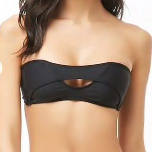 💎NWT Black Bandeau Bikini Swim Top💎